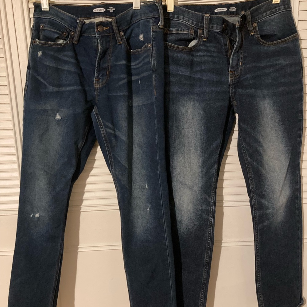 2 pair of old navy jeans size 13/14